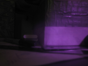 Shot of my desk illuminated only with infrared light.