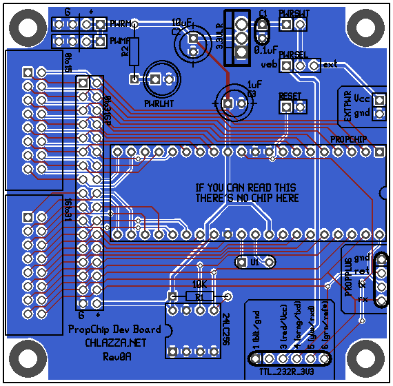 Image of Parallax Propeller Chip Development Board.